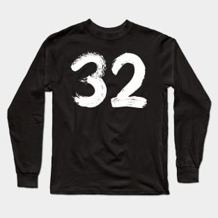 Number 32 Long Sleeve T-Shirt